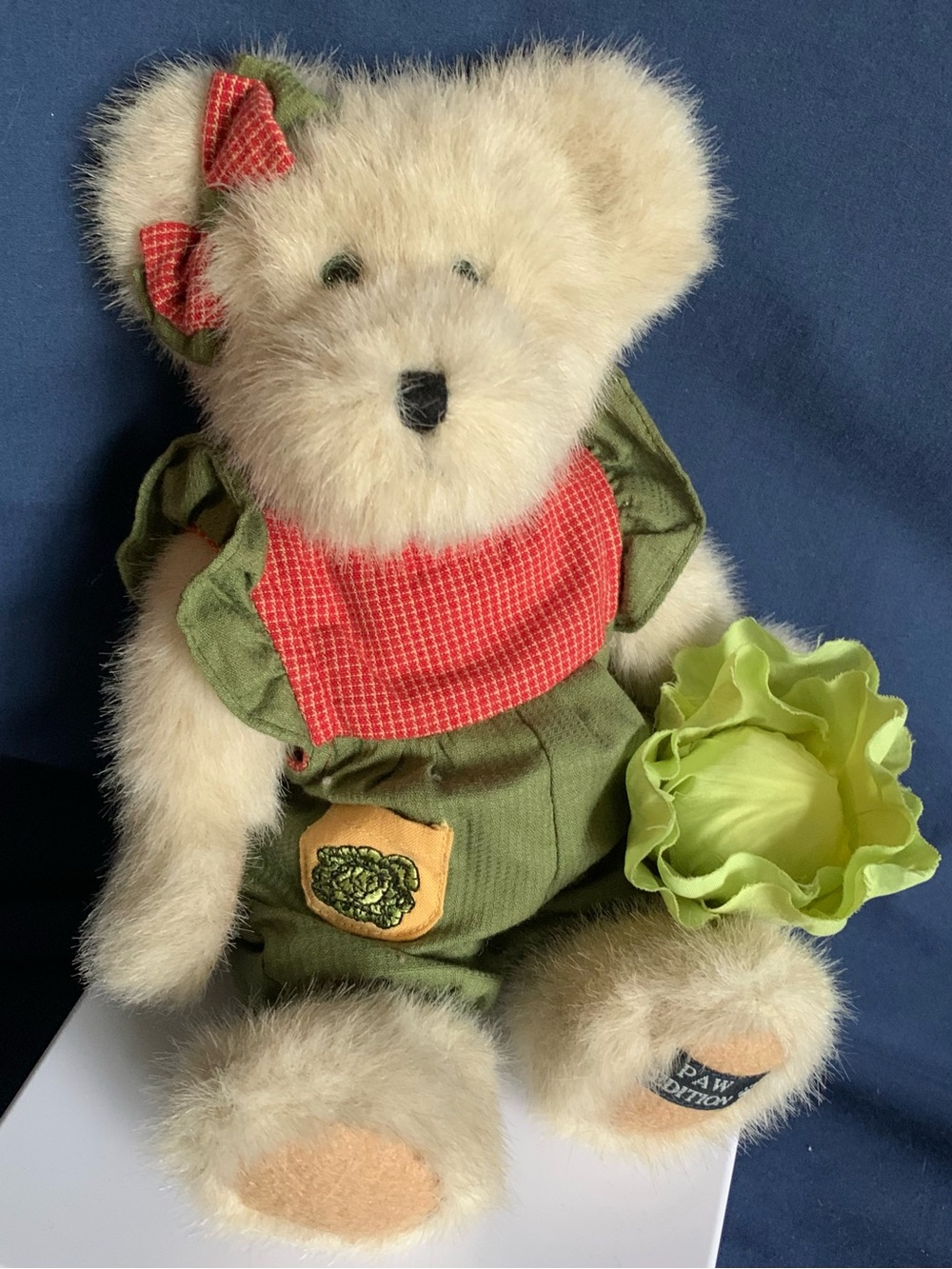 Boyds Bear 10” Letti Mcveggie white bear